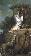 Jean Baptiste Simeon Chardin Spain hound and prey France oil painting artist